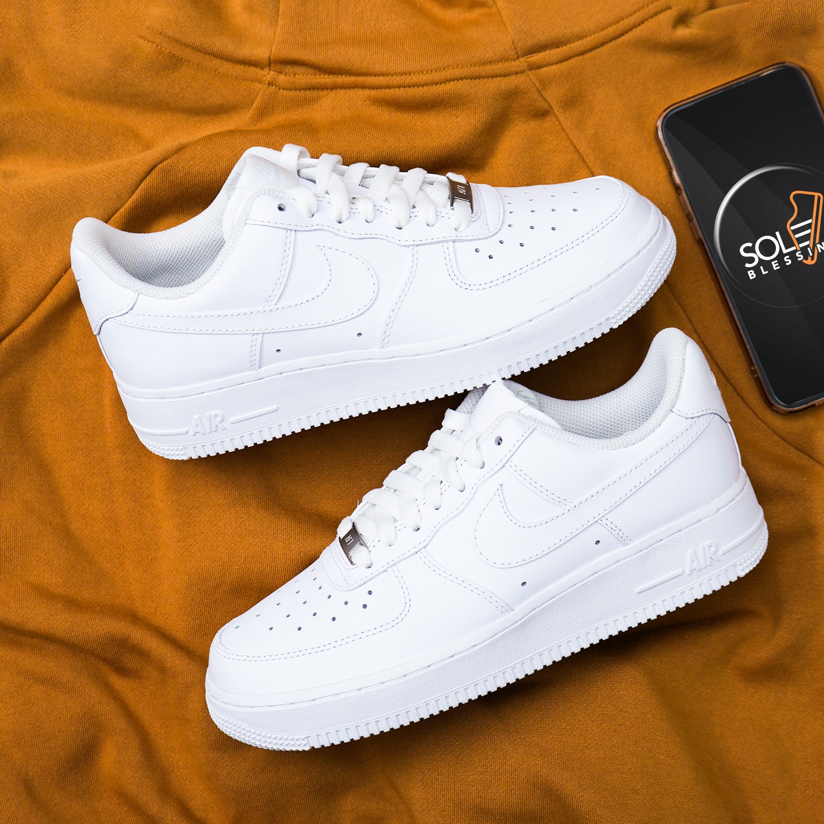 Air Force 1 Triple White ' – SOLEBLESSING