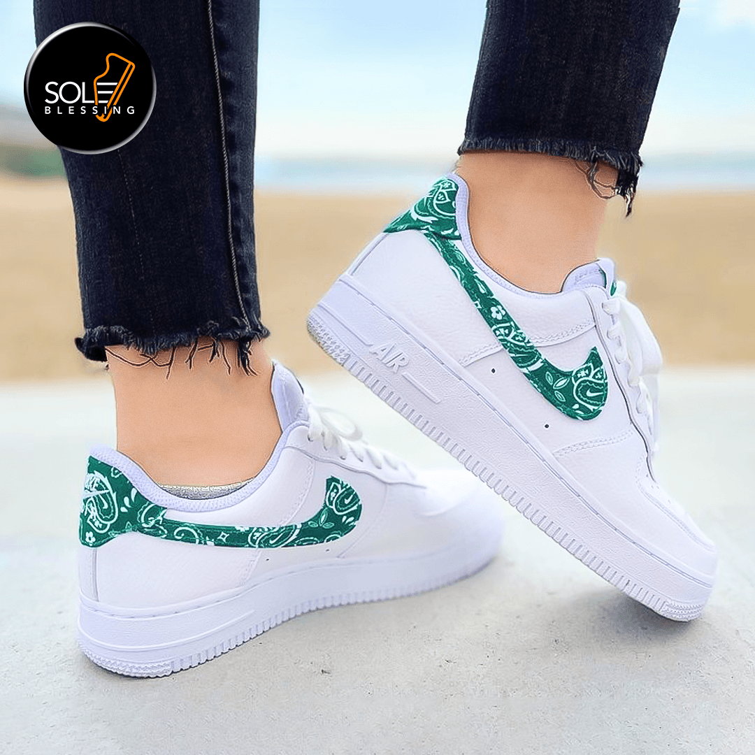 Air Force 1 Green Paisley – SOLEBLESSING