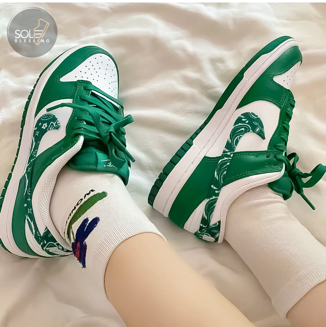 Nike Dunk Low ESS Green Paisley